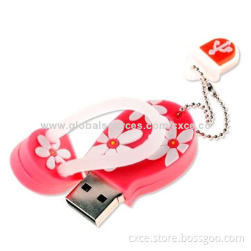 Custom USB flash drive, PVC slippers shape, OEM, CXCE9999